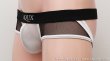 Photo5: Side Mesh Jock Strap  " Sheer White" (5)