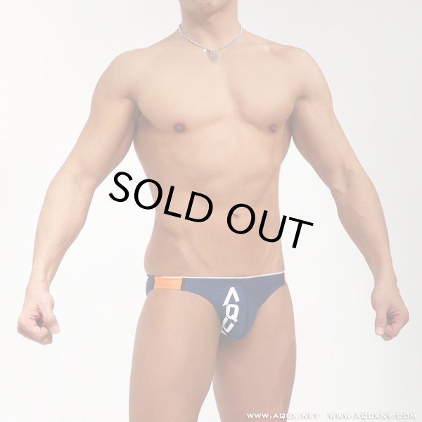 Photo1: Narrow Side Speedos "Navy" (1)