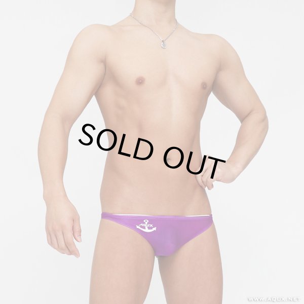 Photo1: Half Back Swim "Sheer Purple" (1)