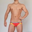 Photo1: Over Wrap Bikini "Red"  (1)